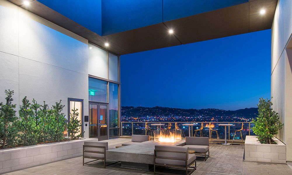 Outdoor terrace using DMF Lighting